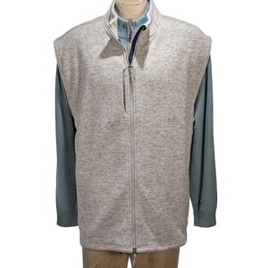 johnnie-O Men's Full Zip Grey Vest Sz 4XB NWT $148